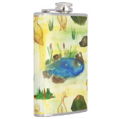 Wasserfarbenente Flachmann (Rechts)