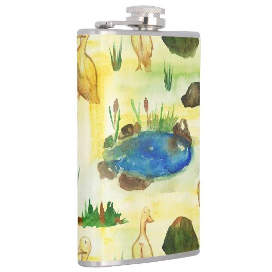 Wasserfarbenente Flachmann (Rechts)