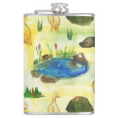 Wasserfarbenente Flachmann (Vorderseite)