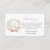 Wasserfarbenente Gänse Wildblume Danke Karte (Vorderseite)