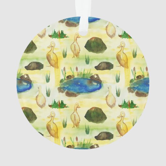 Wasserfarbenente Ornament (Rückseite)