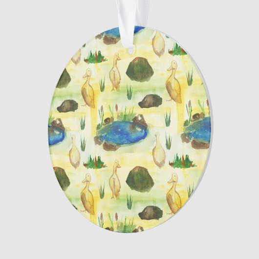 Wasserfarbenente Ornament (Vorderseite)