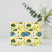 Wasserfarbenente Postkarte (Stehend Vorderseite)