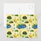 Wasserfarbenente Postkarte (Vorne/Hinten)