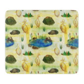 Wasserfarbenente Schneidebrett (Vorderseite)