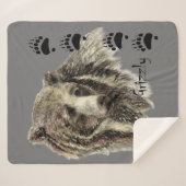 Wasserfarbener Bär Wilhelm Tell Sherpadecke (Vorderseite (Horizontal))