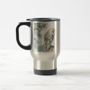 Wasserfarbener Barn Bird Nature Naturerlebnis Kuns Reisebecher