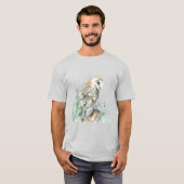 Wasserfarbener Barn Bwl Vogel Natur T-Shirt (Vorne ganz)