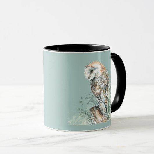 Wasserfarbener Barn Bwl Vogel Natur Tasse (VorderseiteRechts)