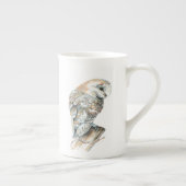 Wasserfarbener Barn Owl Bird Nature Art Porzellantasse (Rechts)