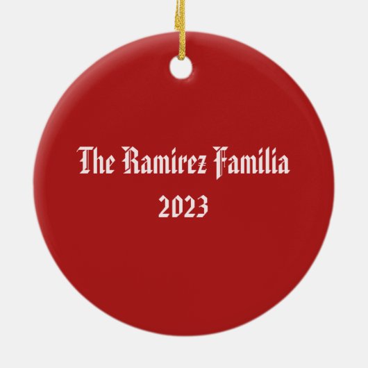 Wasserfarbener Baum Ornament (Hinten)