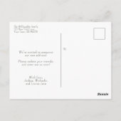 Wasserfarbener Bergweg Ankündigung Postkarte (Rückseite)