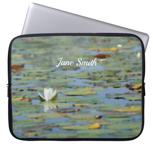 Wasserfarbener Blume Wasserfarbener Elektronikbeut Laptopschutzhülle (Vorderseite)