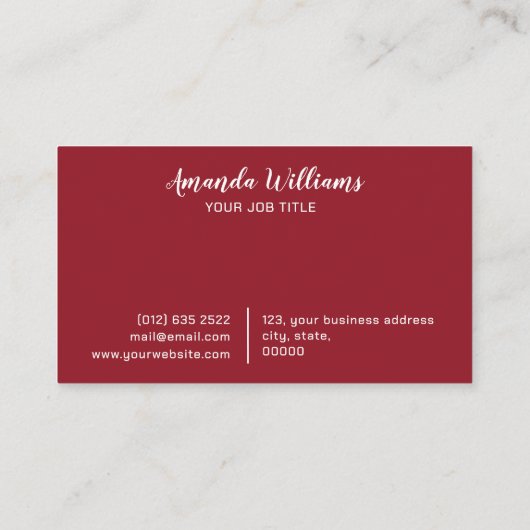 Wasserfarbener Blumengarten Feminine Business Card Visitenkarte (Rückseite)