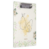 Wasserfarbener Blumengarten Klemmbrett (Rechts)