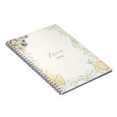 Wasserfarbener Blumengarten Notizblock (Rechte Seite)