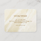 Wasserfarbener Blumengarten Visitenkarte (Rückseite)