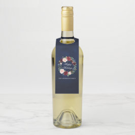 Wasserfarbener Blumenstrauß Rodelbahn Flaschenanhänger