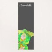 Wasserfarbener Blumenzorn Orchid Energetische Kuns Yogamatte (Vorderseite)