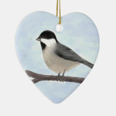 Wasserfarbener Chickadee Ornament (Rechts)