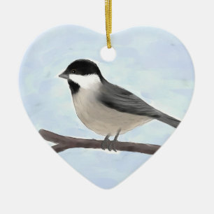 Wasserfarbener Chickadee Ornament