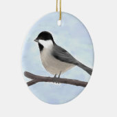 Wasserfarbener Chickadee Ornament (Rechts)