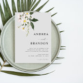 Wasserfarbener Daisy-Blütenfrühling Einladung