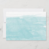 Wasserfarbener Dollar Einladung (Rückseite)