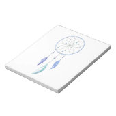 Wasserfarbener Dreamcatcher mit 3 Feathers Notizblock (Rotiert)