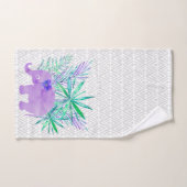 Wasserfarbener Dschungel Tropisch individuell anpa Badhandtuch Set (Handtuch)