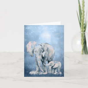 Wasserfarbener Elefant Wildnis Natur