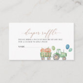 Wasserfarbener, eleganter Traktor Begleitkarte (Vorderseite)