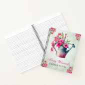 Wasserfarbener Frühling Blumenwasser Garten Hinwei Notizblock (Innenseite)