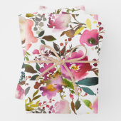 Wasserfarbener Frühling Geschenkpapier Set (Beispiel)