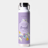 Wasserfarbener Frühlingsbläserbibel Personalisiert Trinkflasche (Vorne)