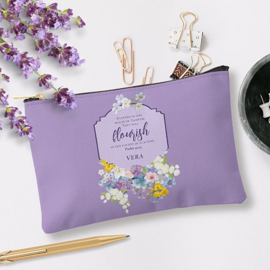 Wasserfarbener Frühlingsbläserbibel Personalisiert Zubehörtasche