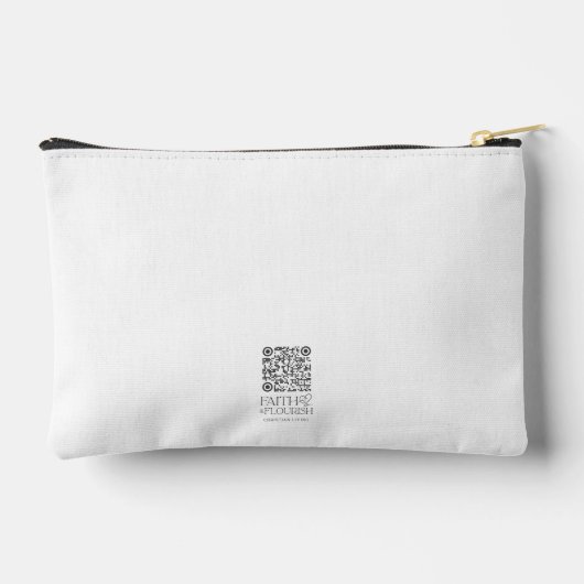 Wasserfarbener Frühlingsbläserbibel Personalisiert Zubehörtasche (Rückseite)