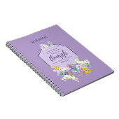 Wasserfarbener Frühlingsbläserblütenvers Notizblock (Rechte Seite)