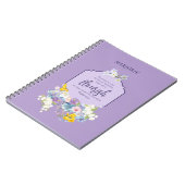 Wasserfarbener Frühlingsbläserblütenvers Notizblock (Linke Seite)