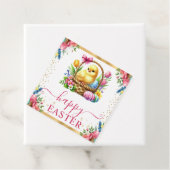Wasserfarbener Frühlingskorb Ostern Geschenkanhänger (Beispiel)