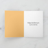 Wasserfarbener Fun Birthday Bird Karte (Innenseite)