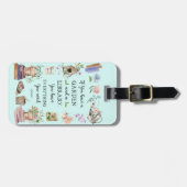 Wasserfarbener Garten Bibliothek Zitat Blumenkohl Gepäckanhänger (Vorderseite horizontal)