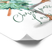 Wasserfarbener Girl Poster (Ecke)