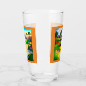 Wasserfarbener Golfplatz Utopia Glas (Links)