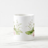 Wasserfarbener grüner Frosch Kaffeetasse (Mittel)
