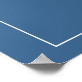 Wasserfarbener Hai auf dem Deep Blue Kinderzimmer Poster (Ecke)