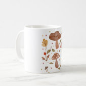 Wasserfarbener handbemalter Herbst Botanisch Kaffeetasse (Vorderseite Links)