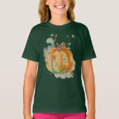 Wasserfarbener handgemalter Pumpkin T-Shirt (Vorderseite)