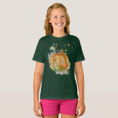 Wasserfarbener handgemalter Pumpkin T-Shirt (Vorne ganz)