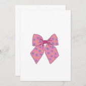 Wasserfarbener, handgestrichener Niedlicher rosa B Einladung (Vorne/Hinten)